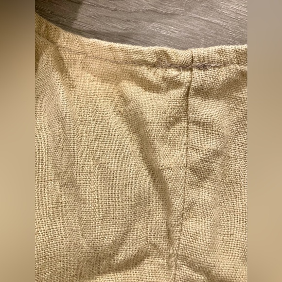 Studio Ease Linen Dress Women Beige Sz 16 - Picture 7 of 8